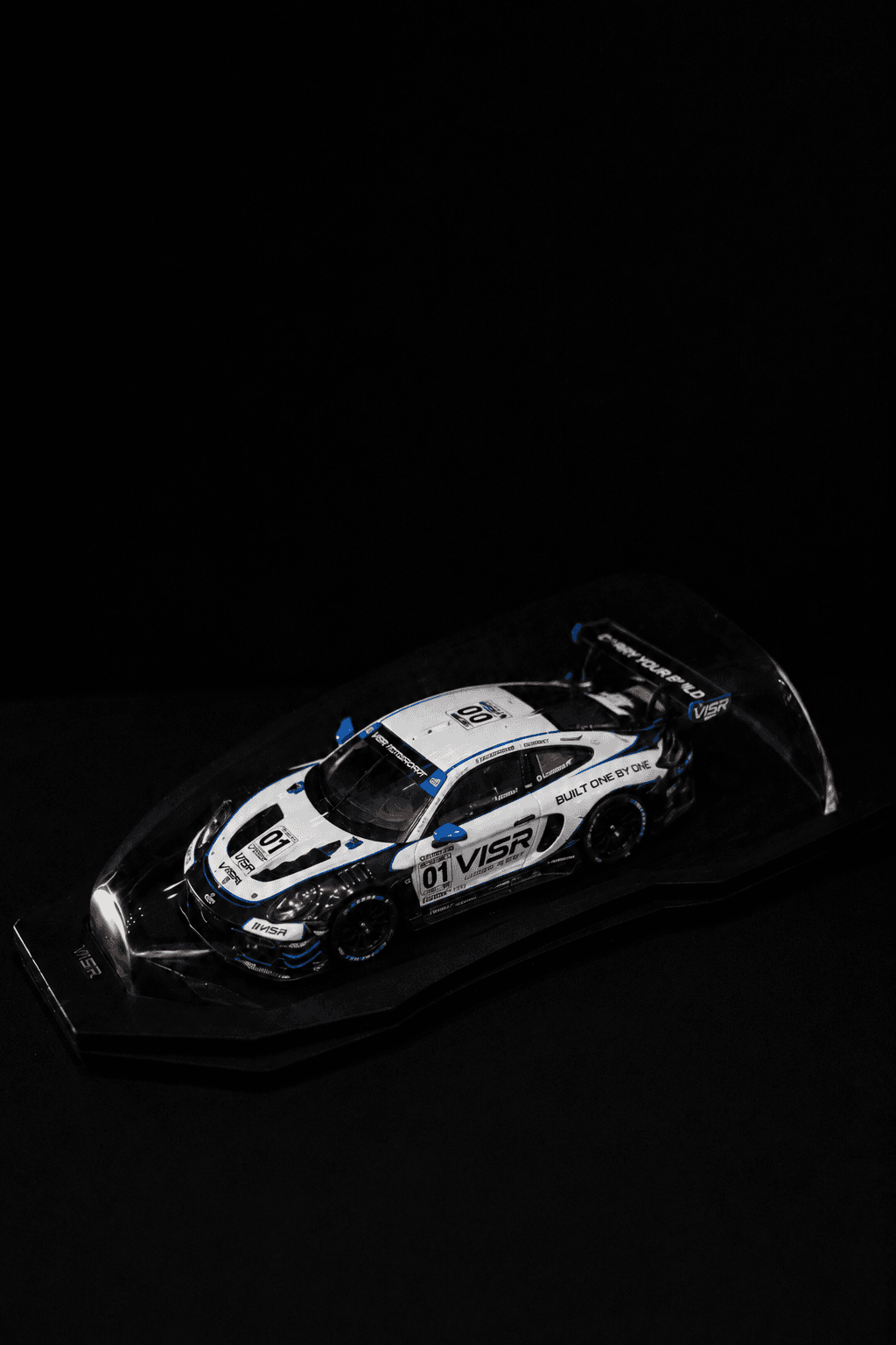 VISR Carry worn in motion with the diecast collection still visible